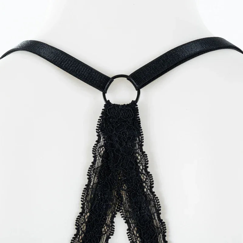 Bralette Dentelle Sans Armature - Dos Ajouré et Coques Rembourrées 3/4 - Just For Pure Ladies