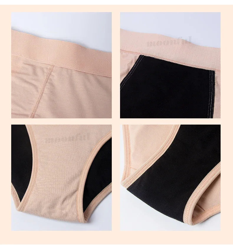Culottes Menstruelles Flux Abondant - Lot de 3 culotte Périodiques Taille Haute Étanches