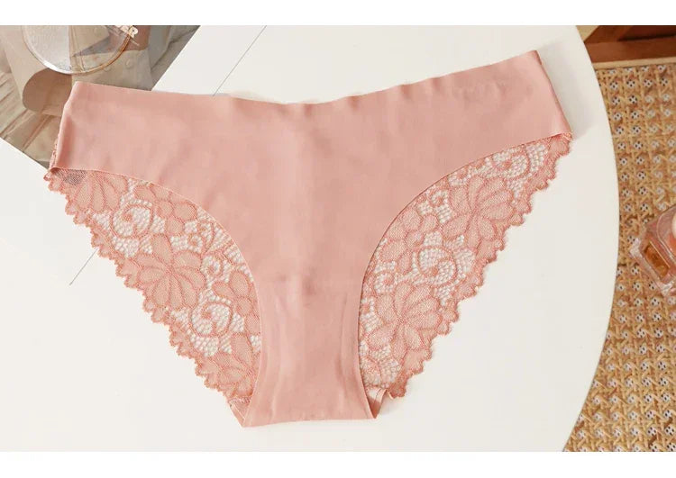 Culotte Dentelle Seamless CINOON Taille Basse - Slip Respirant et Confortable pour Femme