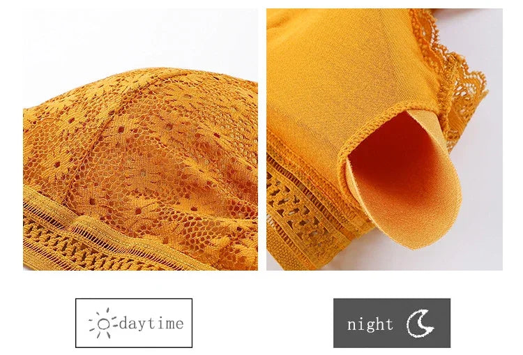 Ensemble de Lingerie en Dentelle Sans Coutures - Soutien-gorge Sans Armatures et Culotte