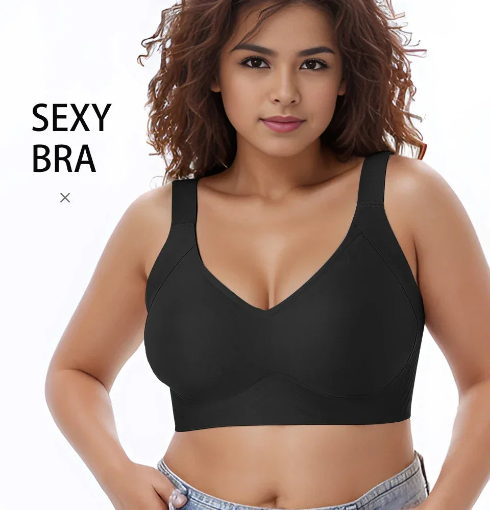 Soutien-gorge Grande Taille Sans Armatures Couvrance Complète - Push-up Doux Quotidien