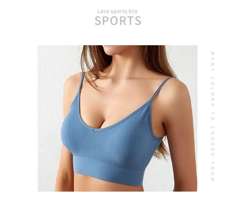 Ensemble Soutien-gorge Push-up et String Seamless - Lingerie Sport Fitness Femme