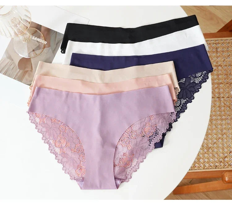 Culotte Dentelle Seamless CINOON Taille Basse - Slip Respirant et Confortable pour Femme