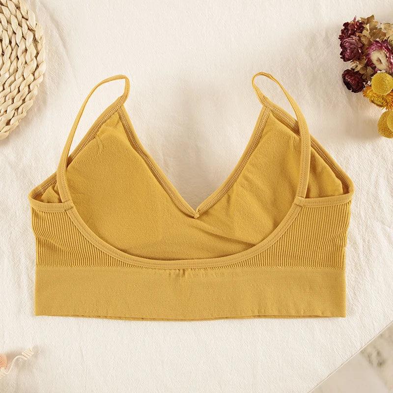 Ensemble Lingerie Femme Sans Armatures - Brassière Seamless et String