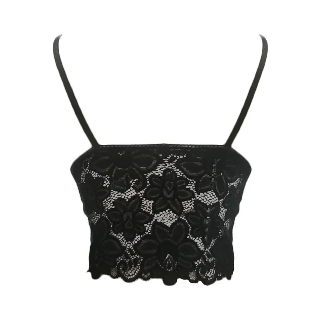 Bralette en Dentelle Florale Push-Up sans Armatures - Lingerie Sexy Femme Été - Just For Pure Ladies