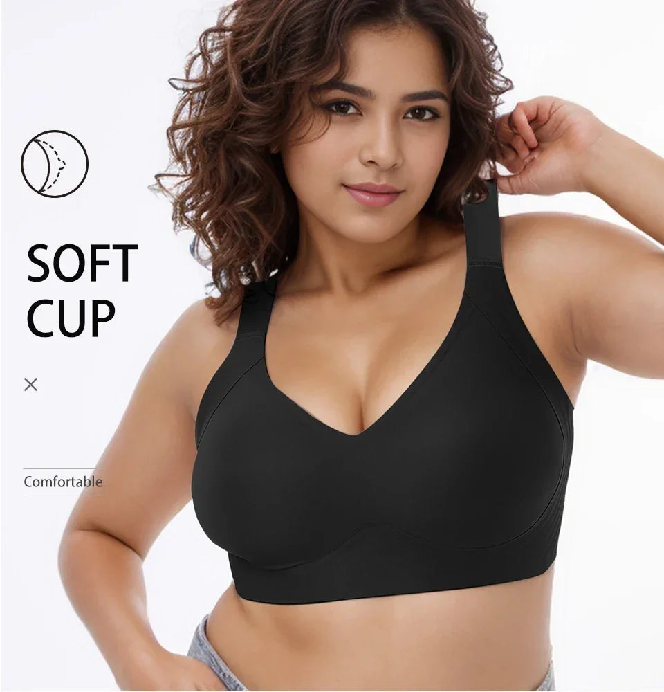 Soutien-gorge Grande Taille Sans Armatures Couvrance Complète - Push-up Doux Quotidien