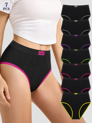 Culottes Mi-Taille Tricotées Élégantes pour Femmes - Sous-vêtements Confortables Toutes Saisons