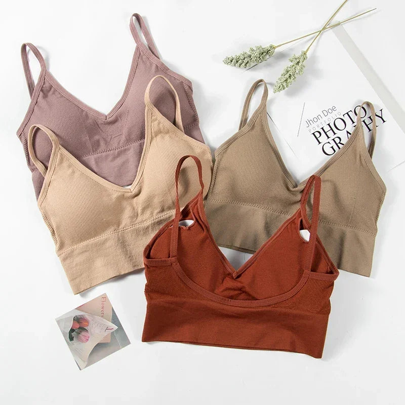 Débardeur Brassière sans Dos Forme U - Top Sexy sans Armatures pour Femme