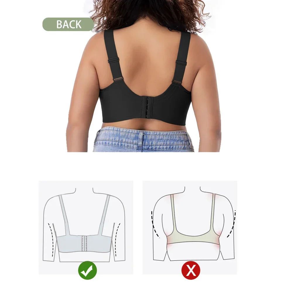 Soutien-gorge Grande Taille Sans Armatures Couvrance Complète - Push-up Doux Quotidien