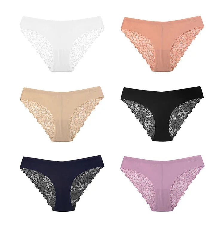 Culotte Dentelle Seamless CINOON Taille Basse - Slip Respirant et Confortable pour Femme