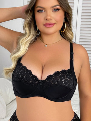 Soutien-gorge grande taille en Dentelle avec Armatures