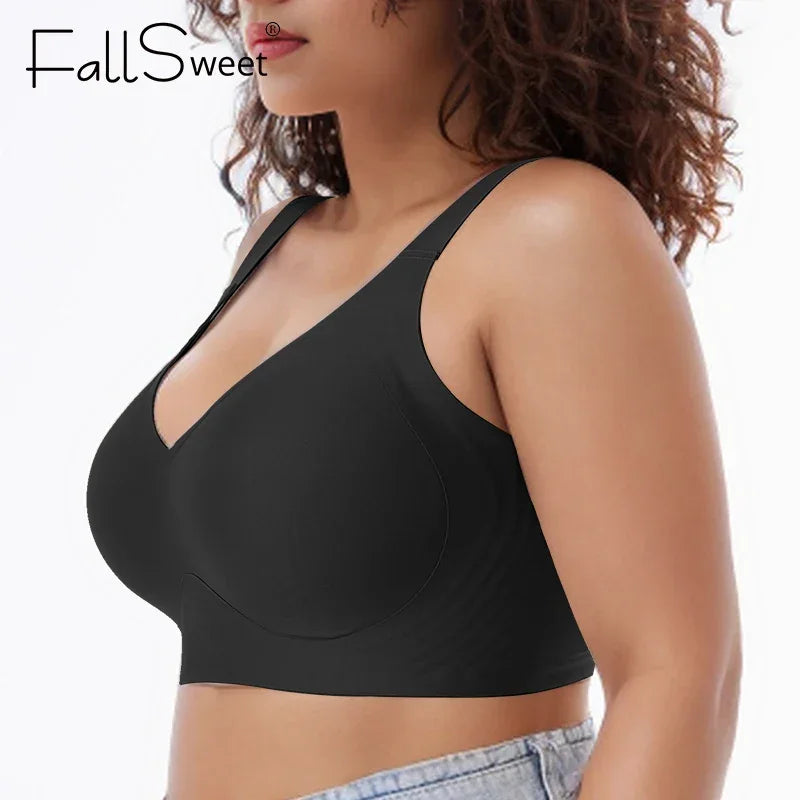 Soutien-gorge Grande Taille Sans Armatures Couvrance Complète - Push-up Doux Quotidien