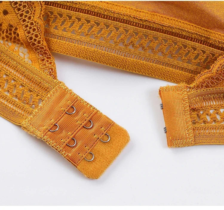 Ensemble de Lingerie en Dentelle Sans Coutures - Soutien-gorge Sans Armatures et Culotte