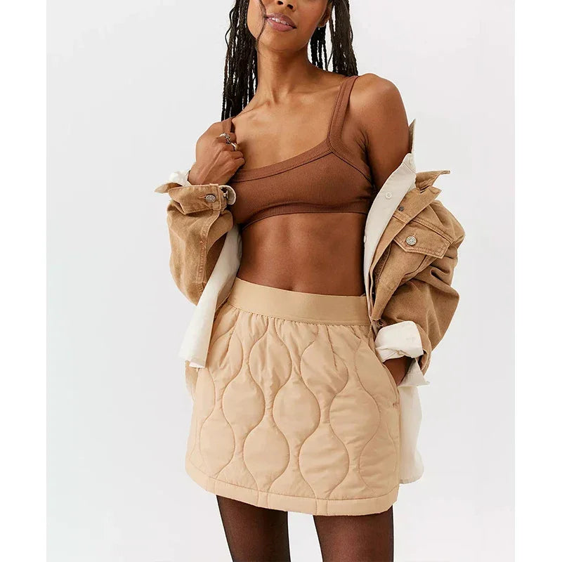 Top Tube Tricoté en Coton Femme - Débardeur Côtelé Élastique Sans Manches Style Streetwear