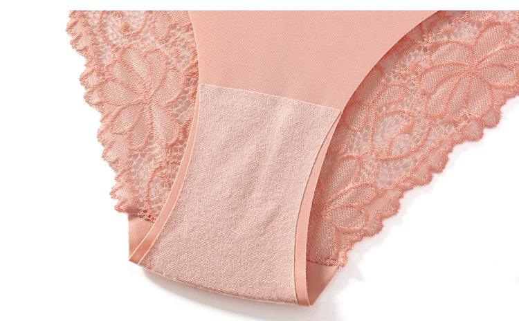 Culotte Dentelle Seamless CINOON Taille Basse - Slip Respirant et Confortable pour Femme