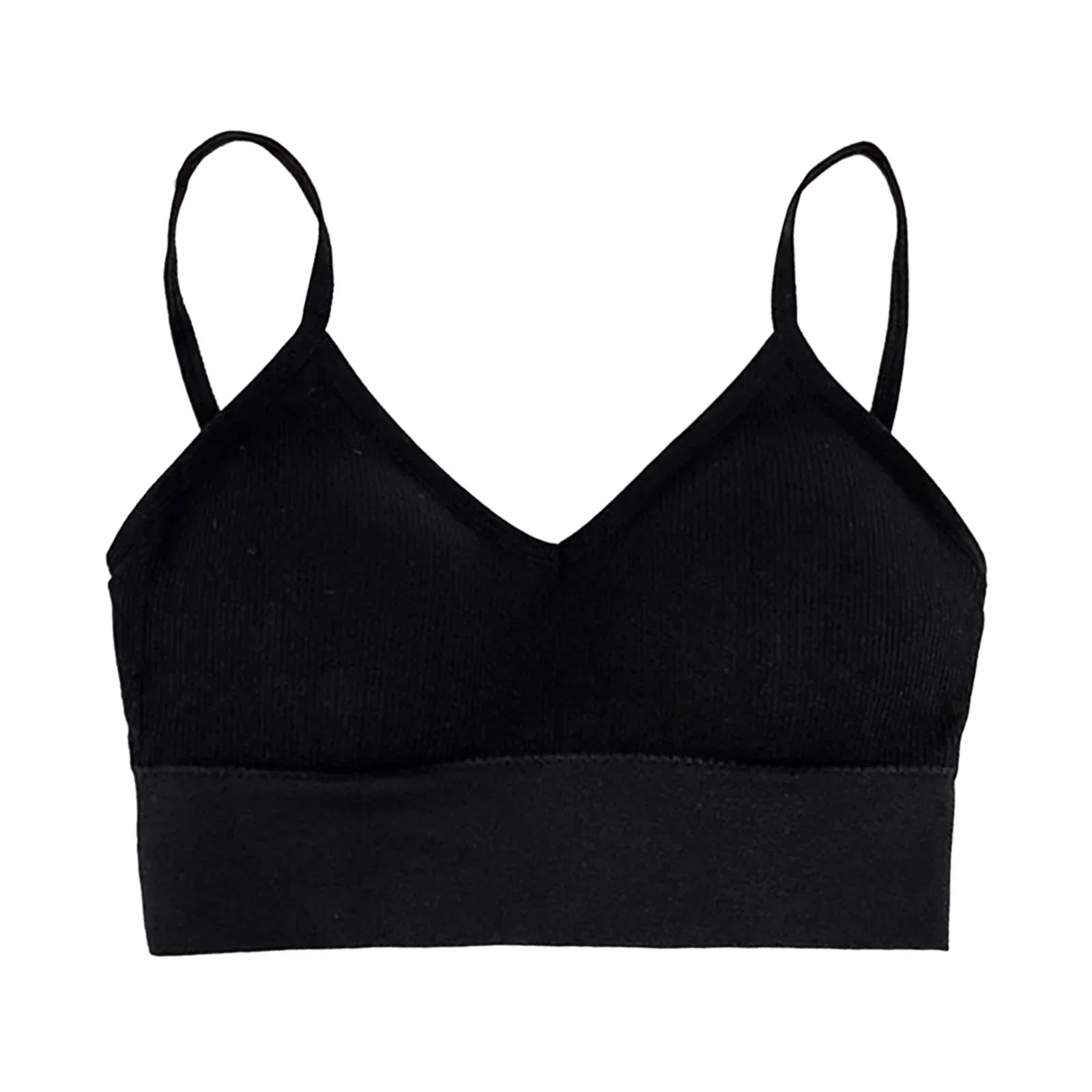 Brassières Sport Femme avec Rembourrage - Col V Sans Armatures Just For Pure Ladies