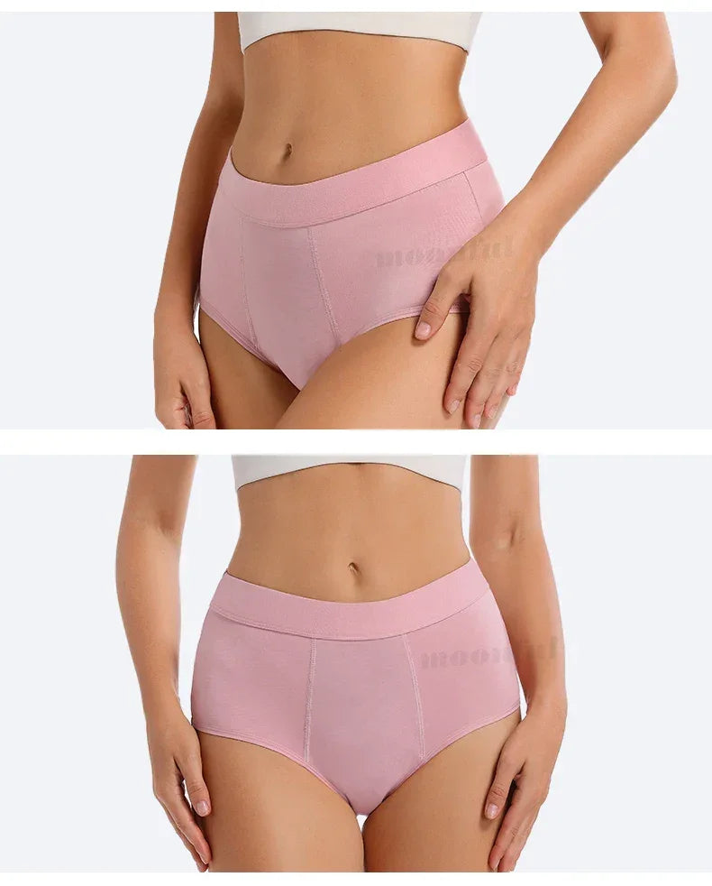 Culottes Menstruelles Flux Abondant - Lot de 3 culotte Périodiques Taille Haute Étanches