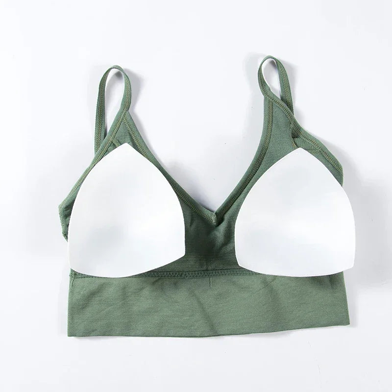 Débardeur Brassière sans Dos Forme U - Top Sexy sans Armatures pour Femme
