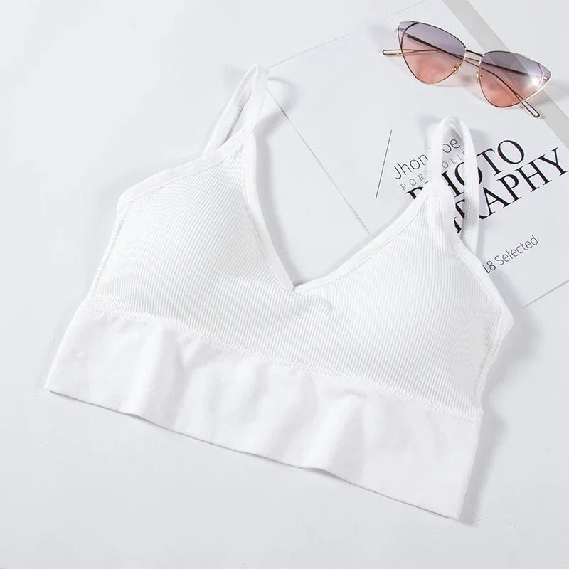 Débardeur Brassière sans Dos Forme U - Top Sexy sans Armatures pour Femme