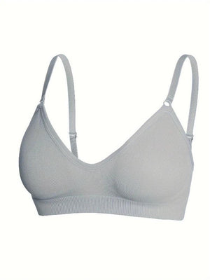 Soutien-gorge Push-up Sans Couture avec Bretelles Détachables - Lingerie Confort Invisible 3/4 Bonnet