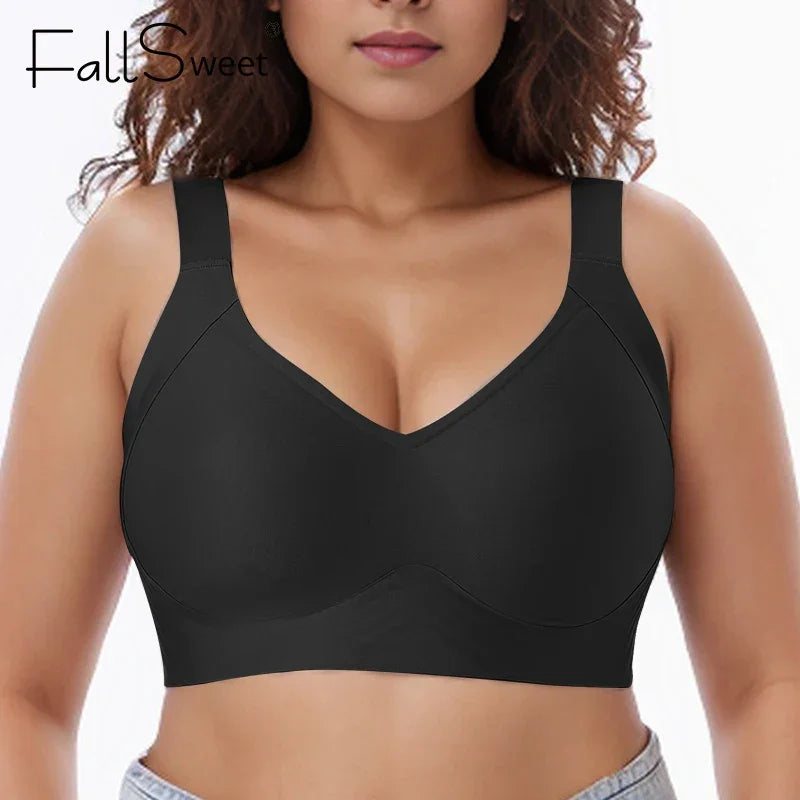 Soutien-gorge Grande Taille Sans Armatures Couvrance Complète - Push-up Doux Quotidien