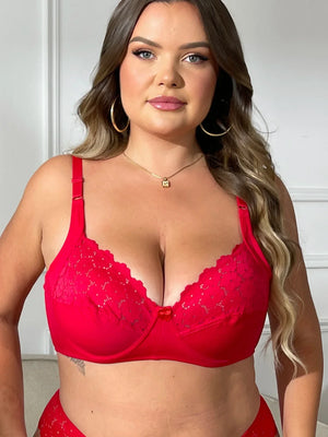 Soutien-gorge grande taille en Dentelle avec Armatures
