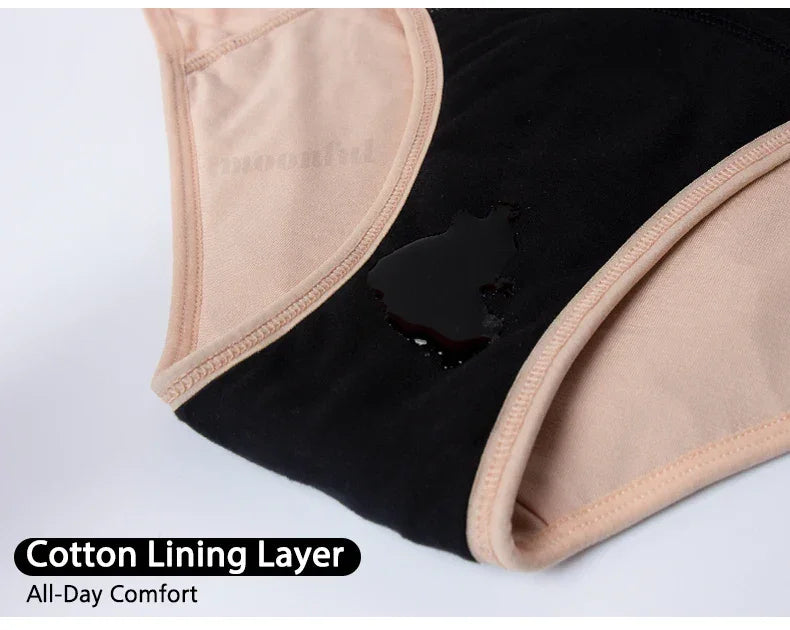Culottes Menstruelles Flux Abondant - Lot de 3 culotte Périodiques Taille Haute Étanches