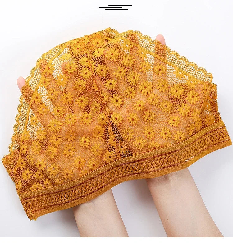 Ensemble de Lingerie en Dentelle Sans Coutures - Soutien-gorge Sans Armatures et Culotte