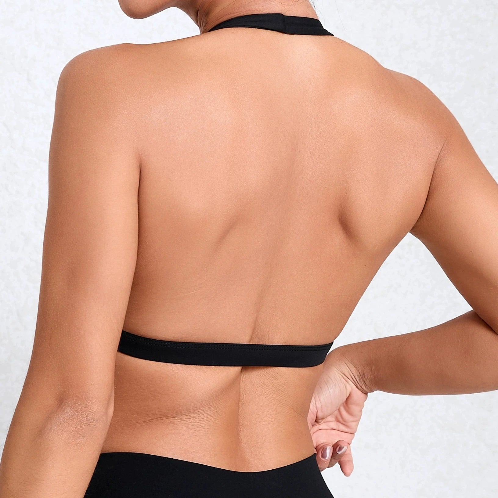 Brassière de Sport Femme Sans Coutures Dos Ouvert - Support Moyen Yoga Fitness