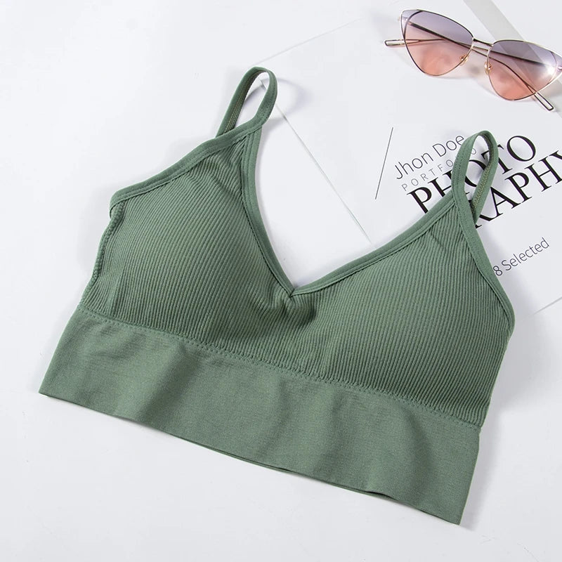 Débardeur Brassière sans Dos Forme U - Top Sexy sans Armatures pour Femme