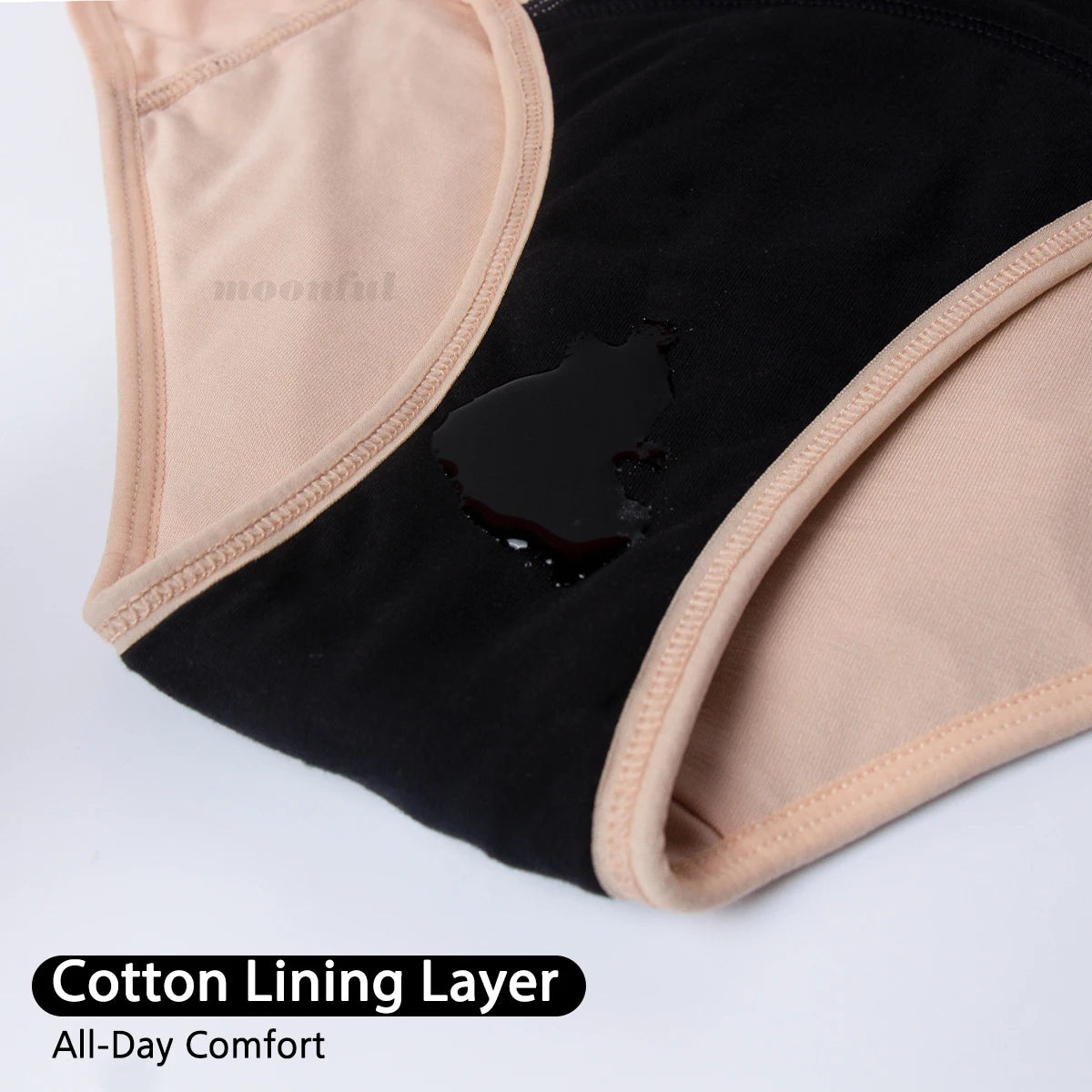 Culottes Menstruelles Flux Abondant - Lot de 3 culotte Périodiques Taille Haute Étanches