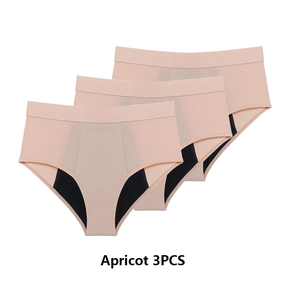 Culottes Menstruelles Flux Abondant - Lot de 3 culotte Périodiques Taille Haute Étanches