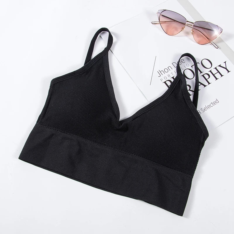 Débardeur Brassière sans Dos Forme U - Top Sexy sans Armatures pour Femme