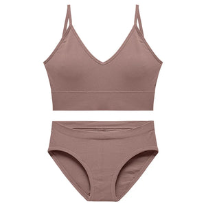 Ensemble Soutien-gorge Push-up et String Seamless - Lingerie Sport Fitness Femme