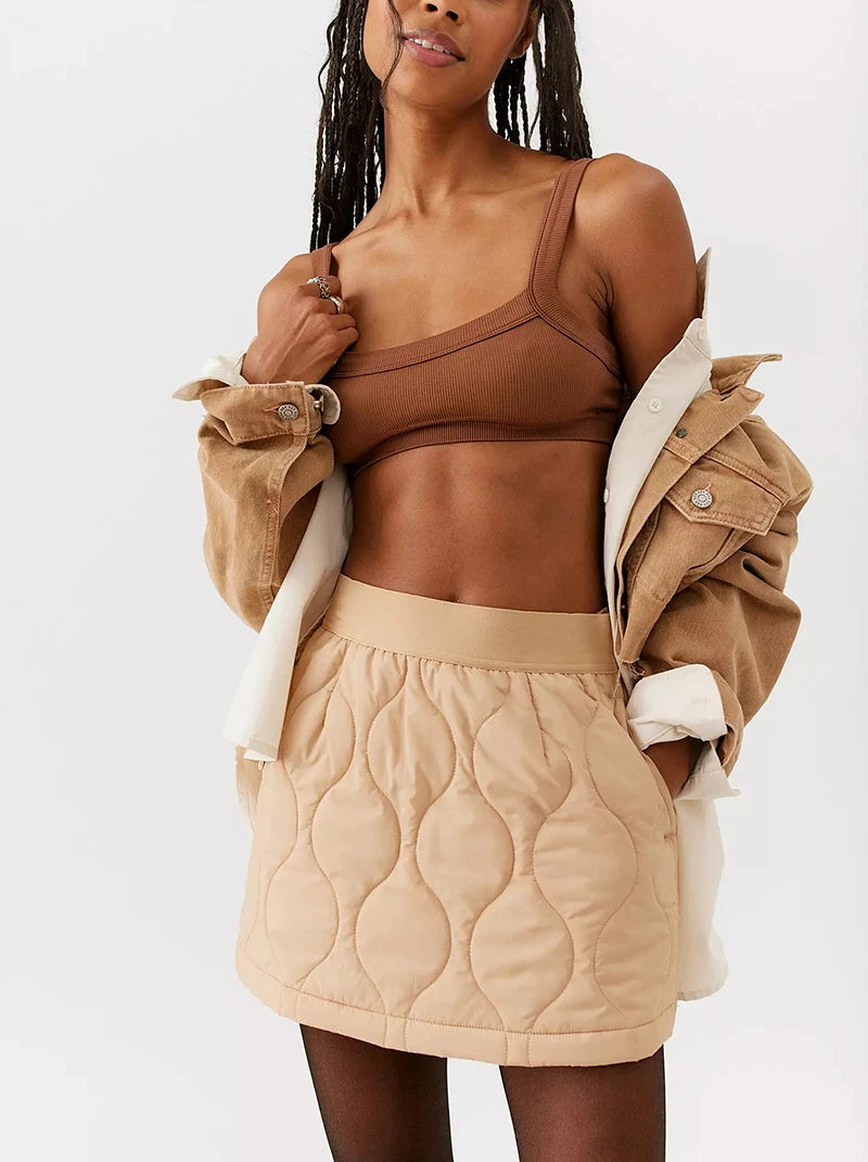 Top Tube Tricoté en Coton Femme - Débardeur Côtelé Élastique Sans Manches Style Streetwear