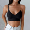 Brassières Sport Femme avec Rembourrage - Col V Sans Armatures Just For Pure Ladies