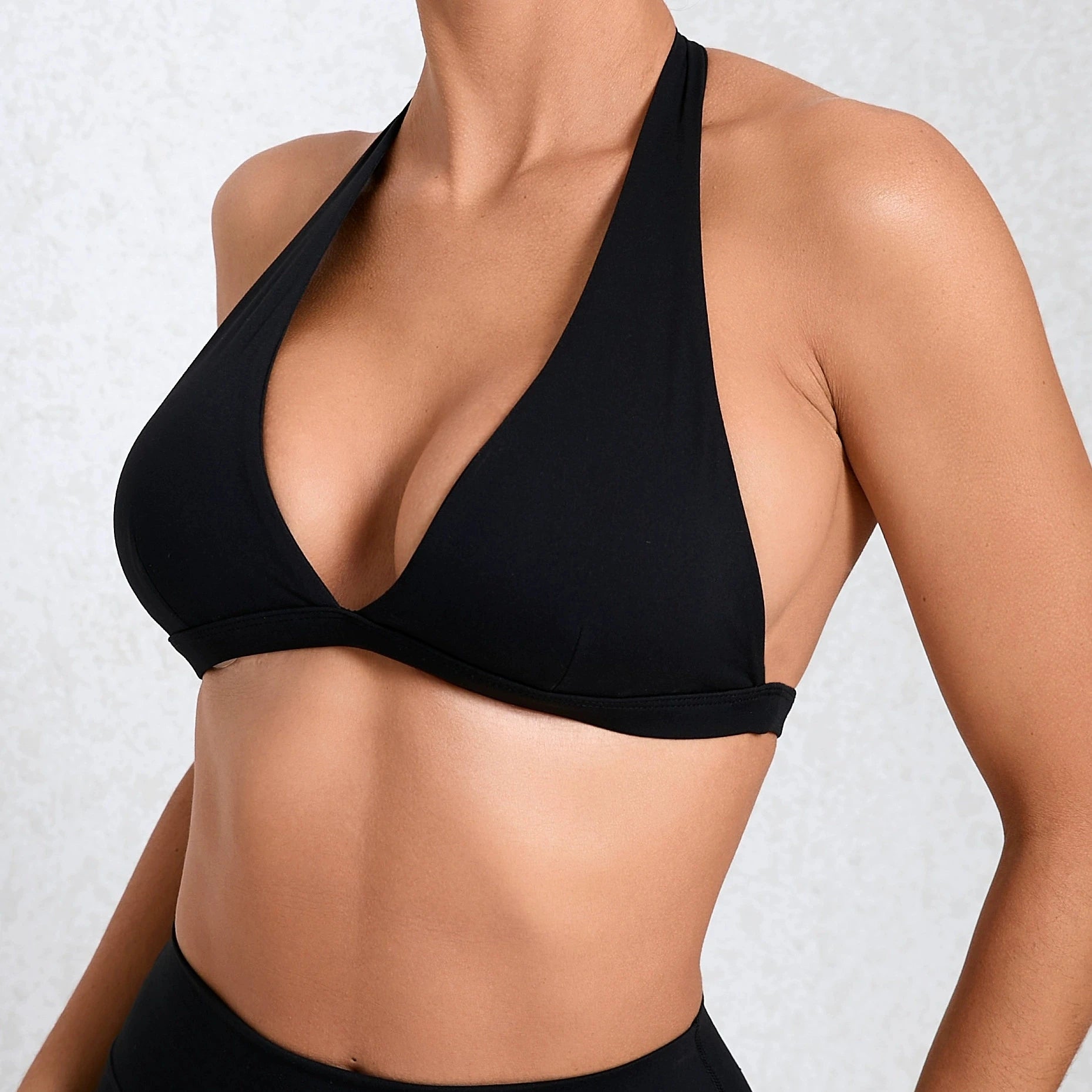 Brassière de Sport Femme Sans Coutures Dos Ouvert - Support Moyen Yoga Fitness
