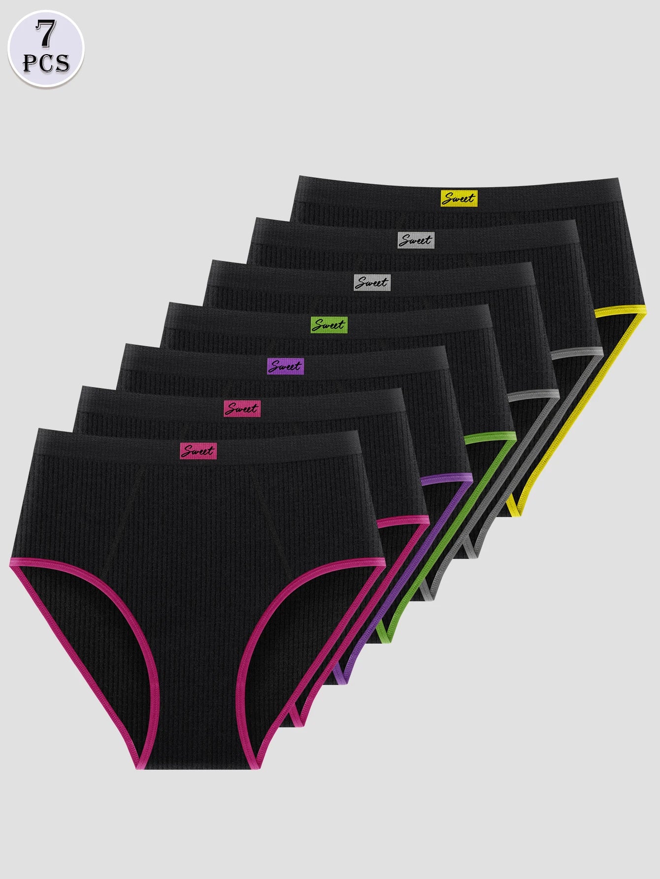 Culottes Mi-Taille Tricotées Élégantes pour Femmes - Sous-vêtements Confortables Toutes Saisons