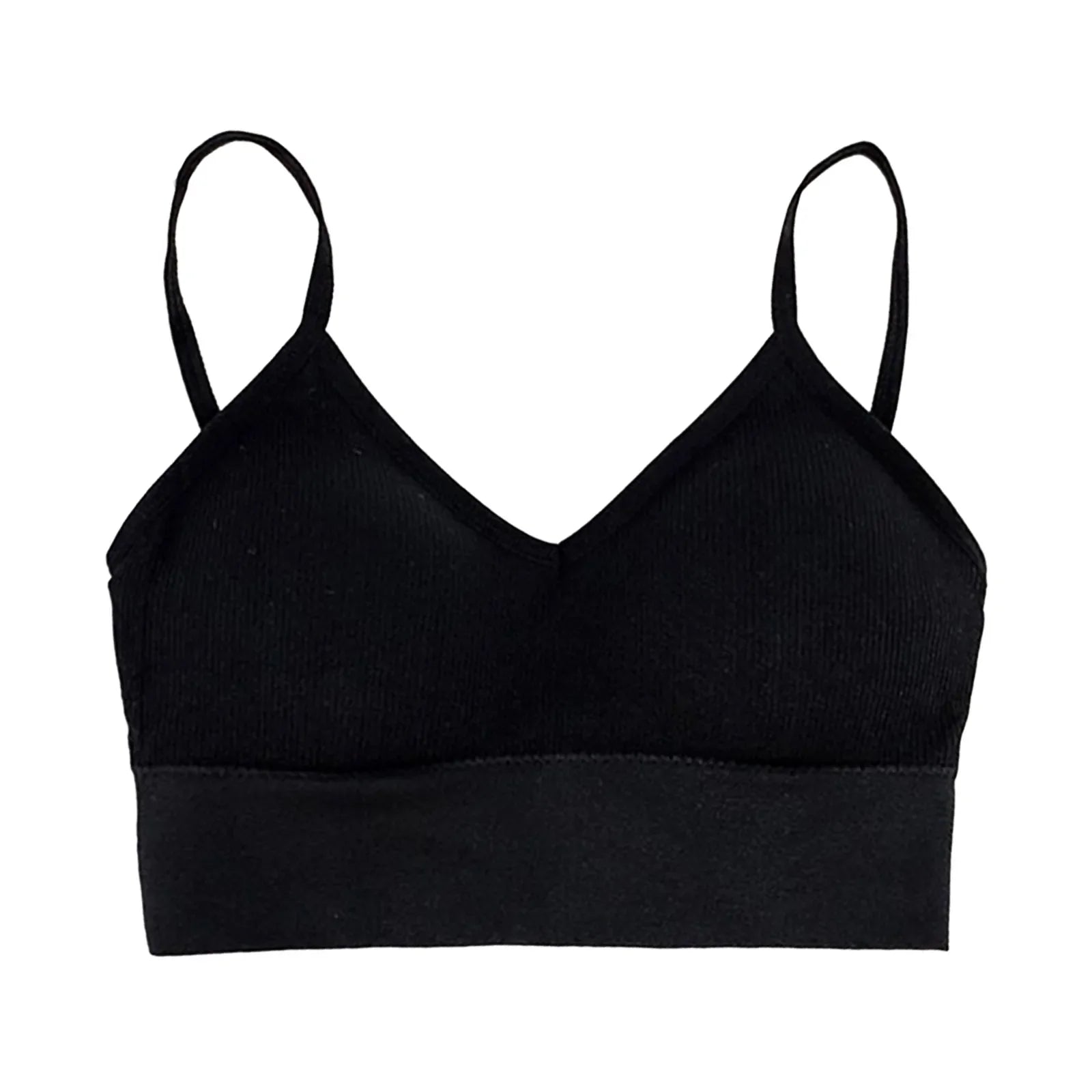 Brassières Sport Femme avec Rembourrage - Col V Sans Armatures Just For Pure Ladies