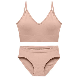 Ensemble Soutien-gorge Push-up et String Seamless - Lingerie Sport Fitness Femme