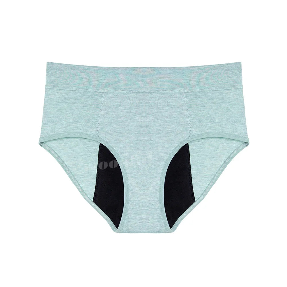 Culotte Menstruelle Taille Haute Flux Abondant - Fibre de Bambou Super Absorbante 30-40ml