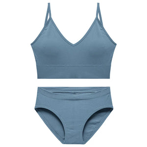 Ensemble Soutien-gorge Push-up et String Seamless - Lingerie Sport Fitness Femme