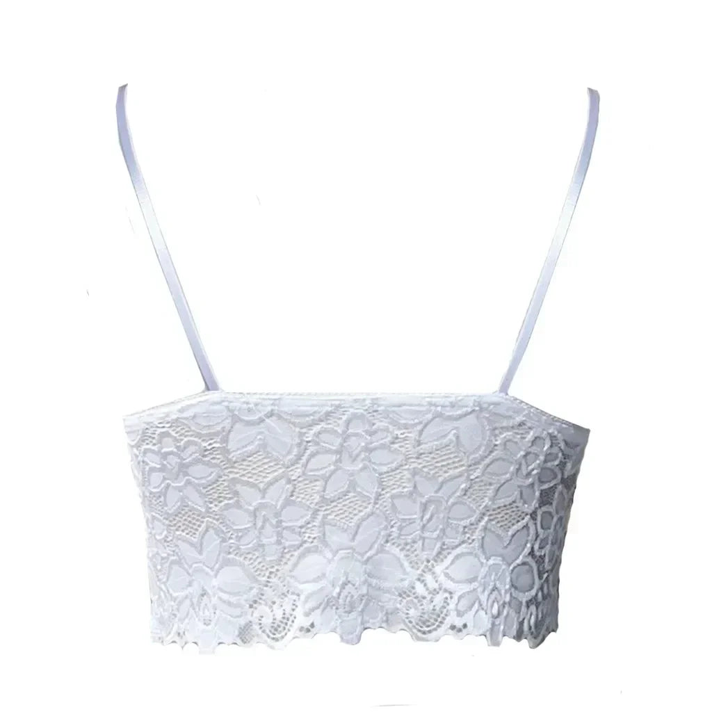 Bralette en Dentelle Florale Push-Up sans Armatures - Lingerie Sexy Femme Été - Just For Pure Ladies