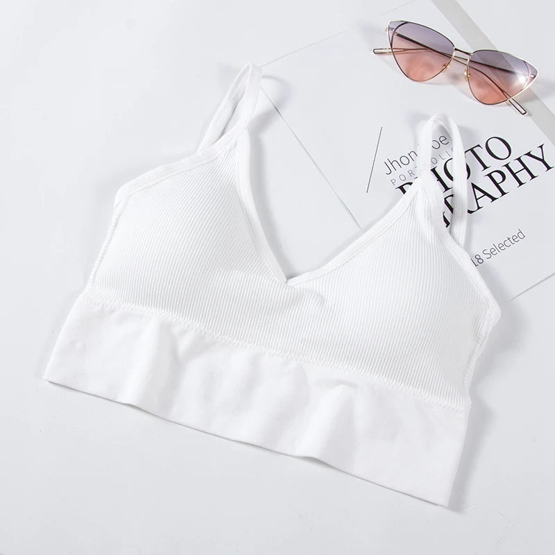 Débardeur Brassière sans Dos Forme U - Top Sexy sans Armatures pour Femme