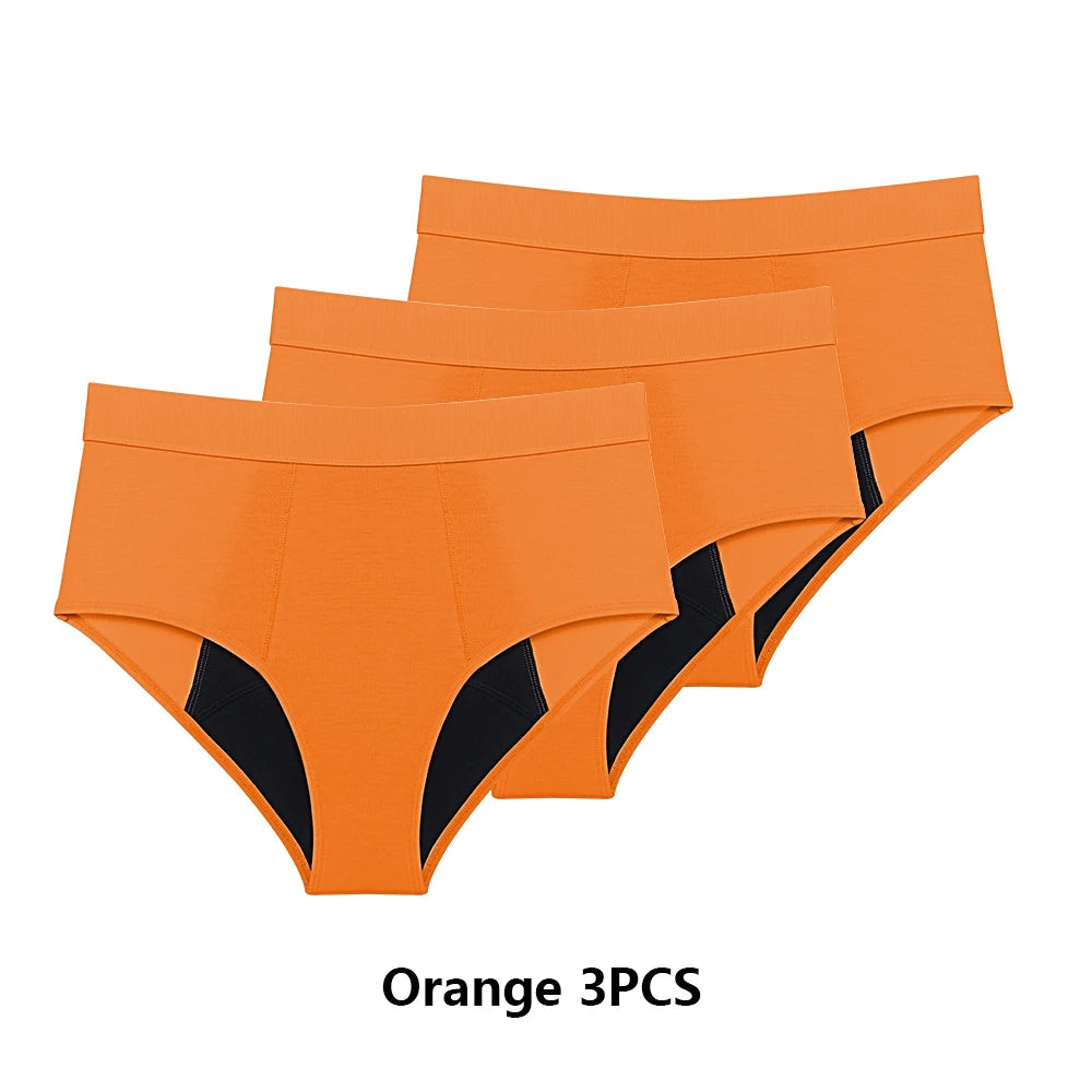 Culottes Menstruelles Flux Abondant - Lot de 3 culotte Périodiques Taille Haute Étanches
