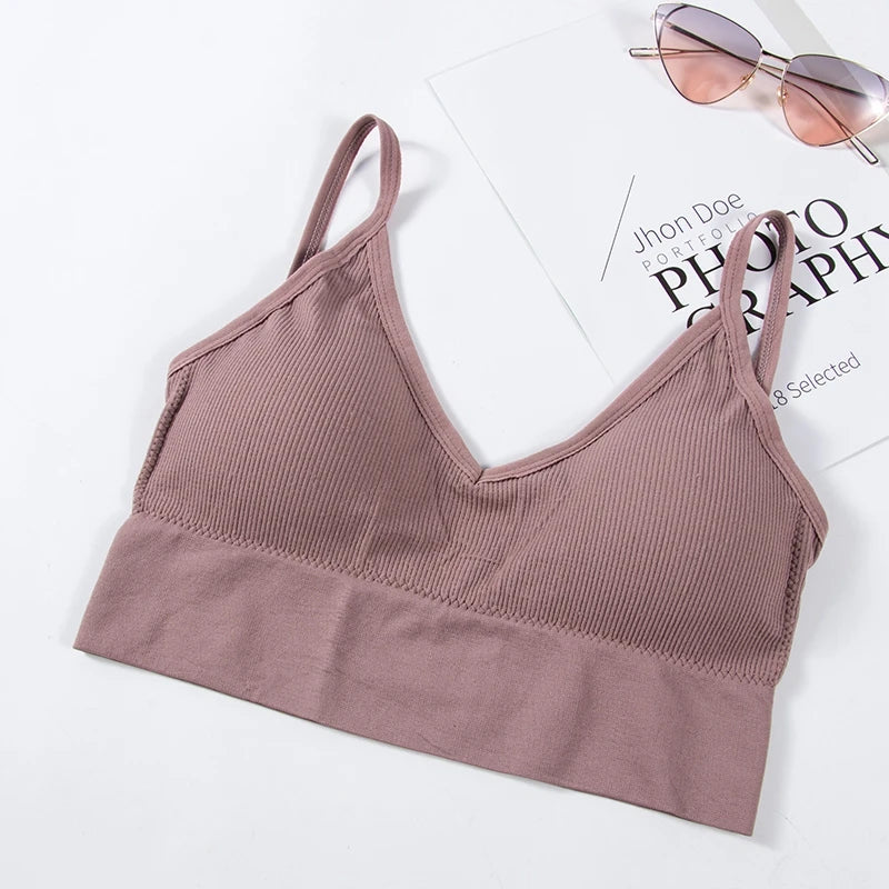 Débardeur Brassière sans Dos Forme U - Top Sexy sans Armatures pour Femme