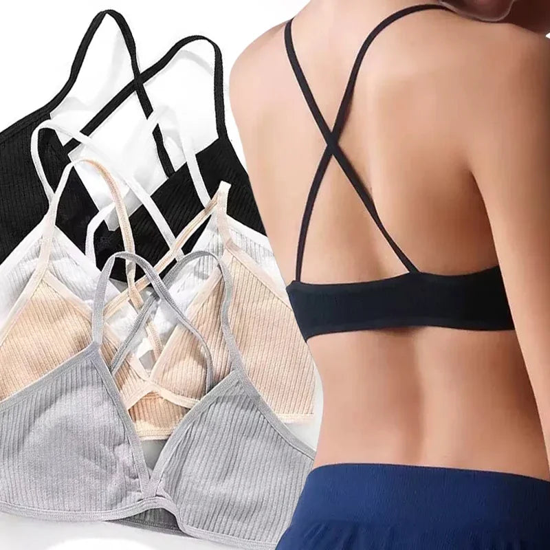 Bralette Triangle Deep V Style Français Sans Armatures - Lingerie Douce et Confortable