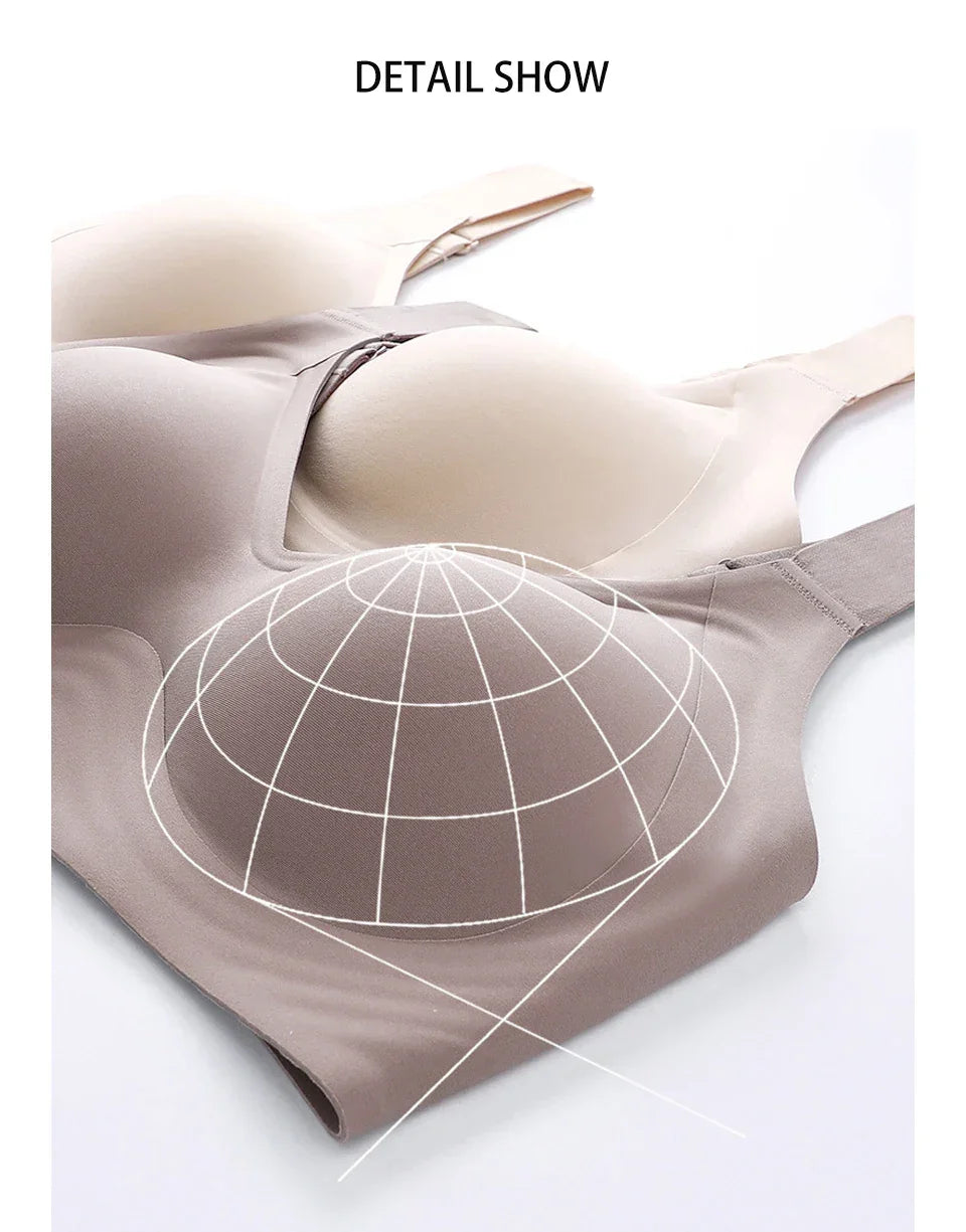 Soutien-gorge Grande Taille Sans Armatures Couvrance Complète - Push-up Doux Quotidien