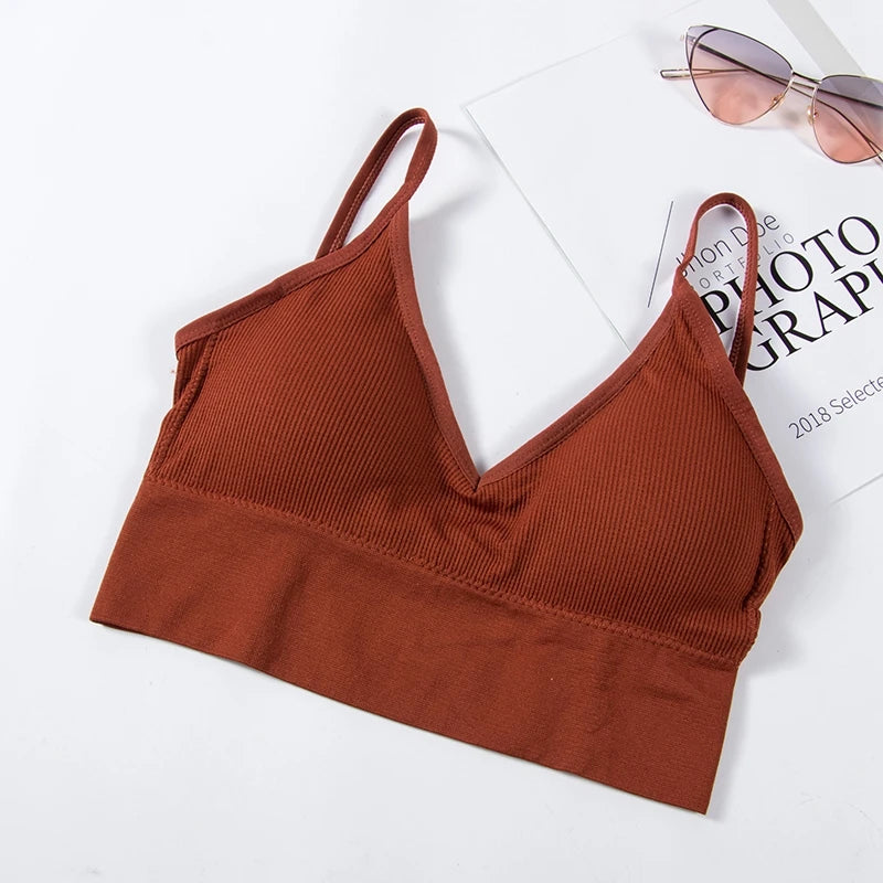 Débardeur Brassière sans Dos Forme U - Top Sexy sans Armatures pour Femme