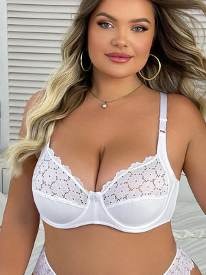 Soutien-gorge grande taille en Dentelle avec Armatures - Collection Just For Pure Ladies